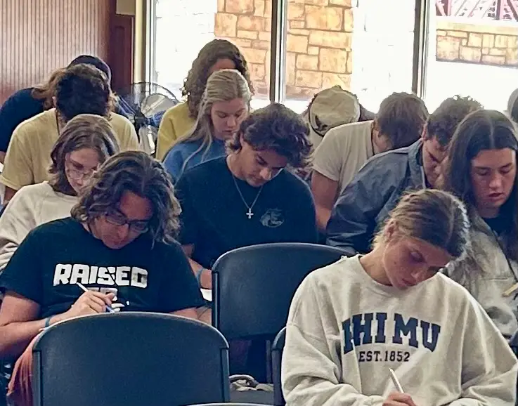 College students taking spiritual gifts assessment